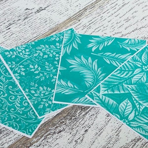 Embossed leaves Note Card Blank 3D, embossed leaf notecard all occasions, embossed handmade card, Embossed Thank you note card SET OF 4