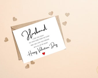 Happy Valentines Day Karte für Ehemann, Valentinstagskarte für Ihn, Valentinstagskarte für Freund, Valentinstagskarte für Ehemann