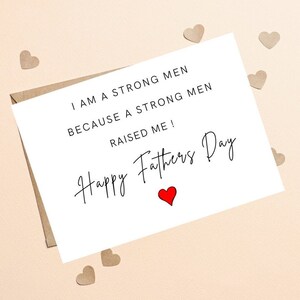 Biglietto personalizzato per la festa del papà, a mio padre per la festa del papà, biglietto personalizzato per la festa del papà da figlia, figlio, a mio padre Biglietto personalizzato