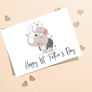 Happy 1st Fathers Day Card, First Fathers Day Card per Dad To Be, 1st Fathers Day Card da figlia, figlio, Happy First Fathers Day Card