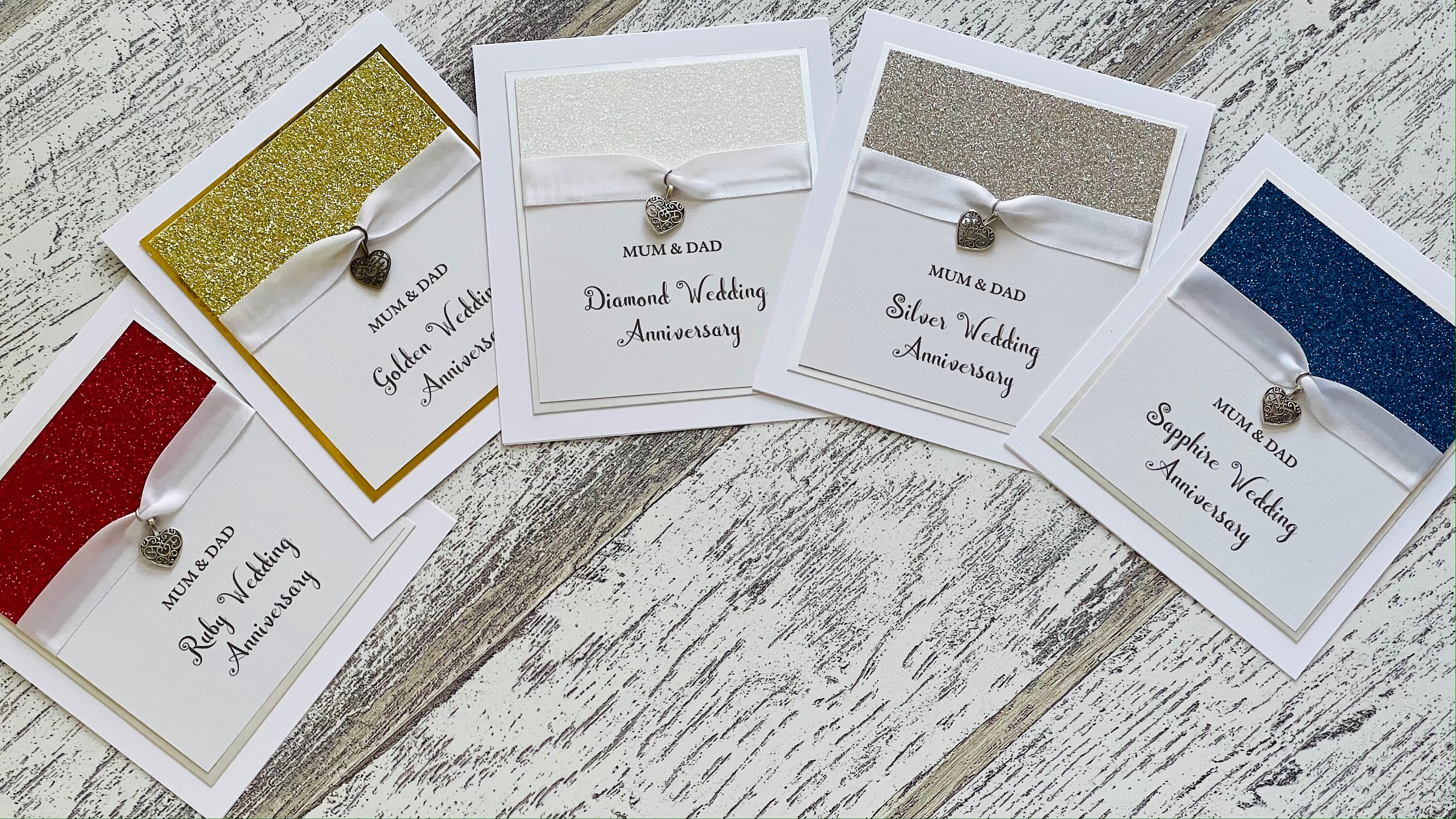 Handgefertigte Diamant-Glückwunschkarte Zum 60. Hochzeitstag – Mit Strass & Umschlag