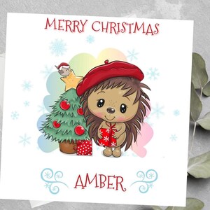 Carte de Noël personnalisée pour fils, fille, garçon, fille, carte de Noël pour petite-fille, petit-fils, carte de Noël personnalisée pour enfants