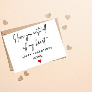 Carte de Saint-Valentin personnalisée, carte de Saint-Valentin pour petit ami, carte de Saint-Valentin de mari, carte de Saint-Valentin mignonne pour femme