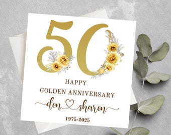 Geeky Golden Anniversary Card - 50 Years - Happy 50th Anniversary - View #6