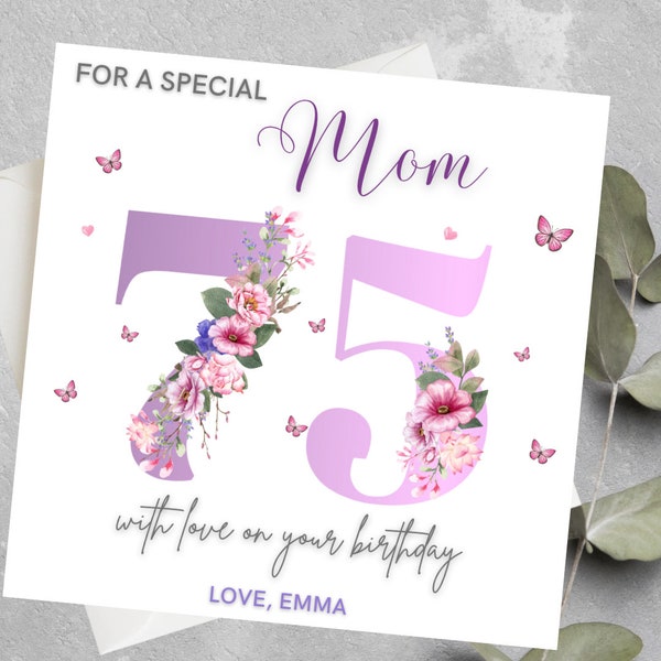 Geschenk für oma zum 75. geburtstag Etsy.de