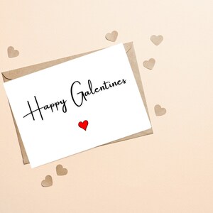 Carte Joyeuse Saint-Valentin, carte de Saint-Valentin meilleur ami, carte pour votre meilleure amie, carte meilleur ami pour elle, à ma Galentine, carte petite amie