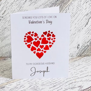 Inviandoti un sacco di amore a San Valentino al mio splendido marito, biglietto di San Valentino per moglie, marito, lui, lei, san Valentino