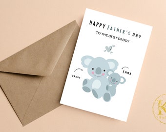 First Fathers Day As My Daddy Card, 1st Fathers Day Card From Daughter, Personalised Father's Day Card, Baby First Fathers Day Card
