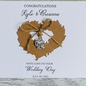 Carte de jour de mariage personnalisée pour couple, carte de jour de mariage personnalisée pour un ami, carte de félicitations à un couple heureux, carte de félicitations de couple