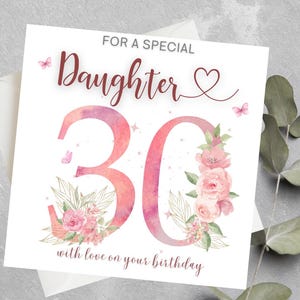 Carte d'anniversaire fille personnalisée, carte d'anniversaire de tout âge pour fille, carte d'anniversaire de petite-fille, carte d'anniversaire de tout nombre pour fille