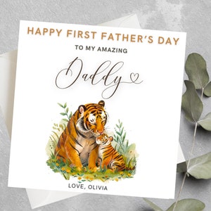 Biglietto personalizzato per la festa del papà per papà, papà, papà, nonno, buona festa del papà a un papà straordinario, primo biglietto per la festa del papà per il neo papà