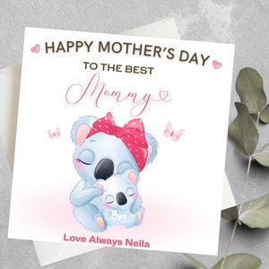 Biglietto personalizzato per la festa della mamma, Biglietto per la mamma migliore, Biglietto per la prima festa della mamma della mamma, Biglietto per la festa della mamma, mamma, nonna, Nonna