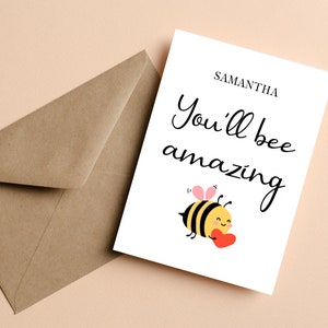You’ll Be Amazing Good Luck Card, Personalized Good Luck Card, Job Interview Good Luck Card, New Adventure Good Luck Card, Good Luck Card