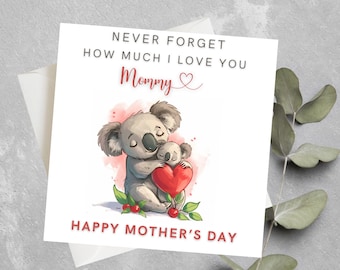Personalised First Mothers Day Card For Mom, To A Special Mom, Mama Mother's Day Card, Happy 1st Mothers Day Card, First Mother's Day Card