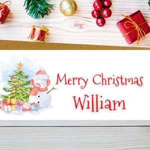 Personalisierte Weihnachtsgeld-Brieftasche, Benutzerdefinierte Name Weihnachtskarte, personalisierte Weihnachtsbargeld-Umschlag, Weihnachtsbargeld-Brieftasche Personalisiert