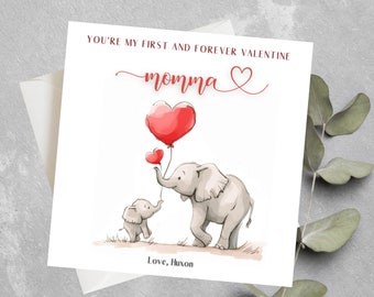 Personalised Mommy 1st Valentine's Day, Happy First Valentine's As My Mommy, 1st Valentine's Day Card For Mommy To Be, New Mom Valentine