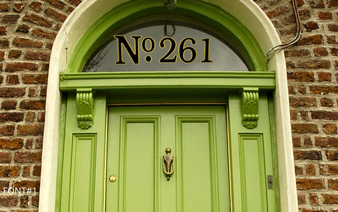 Personalized House Number Decal, House Number Address Stickers