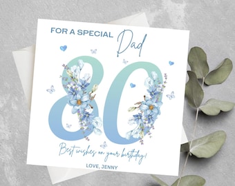 Dad 80th Birthday Card, 80th Birthday Card Male, 80th Birthday Card Granddad, Husband 80th Birthday Card, Brother In Law 80th Birthday Card