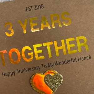 3年間一緒に過ごしたウェディングカード、夫への3回目の結婚記念日カード、妻への3回目の結婚記念日カード、3回目の結婚記念日カード