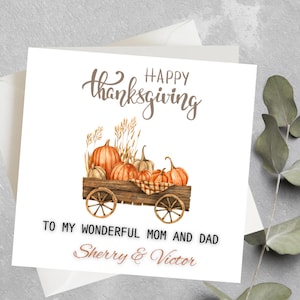 Personalisierte Danksagungskarte Mama und Papa, Danksagungskarte Eltern, Großeltern Danksagungskarte personalisiert, Danksagungsgeschenk