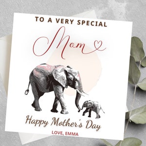 Tarjeta personalizada del día de la madre para mamá, abuela, nonna, hija 1er regalo del día de la madre, mamá, abuela, nonna 1a tarjeta del día de la madre personalizada