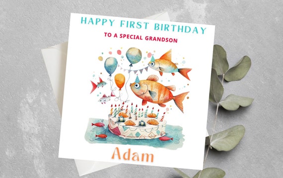 Me To You Biglietto Di Auguri Per Il Primo Compleanno Del Nipote – Formato 6×9 – Con Messaggio Interno 'With Lots Of Love On This Special Day'