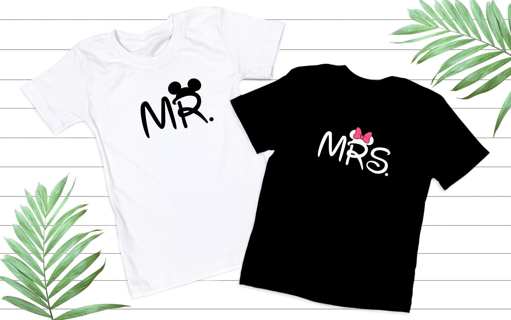 Disney Mr. and Mrs Tshirt Mickey y Minnie camiseta disney Disney