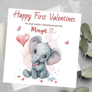 Biglietto di San Valentino per la nipote, Figlioccia, Primo regalo di San Valentino per la figlia, Biglietto di San Valentino personalizzato per la nipote