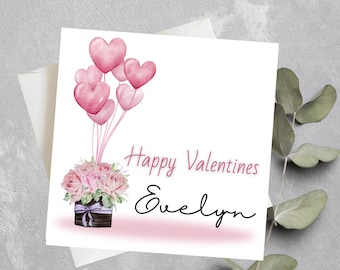 Valentijnsdagkaart voor man, vrouw, Valentijnskaart voor vriendin, vriend, 1e valentijnskaart voor vriend, speciale valentijnskaart