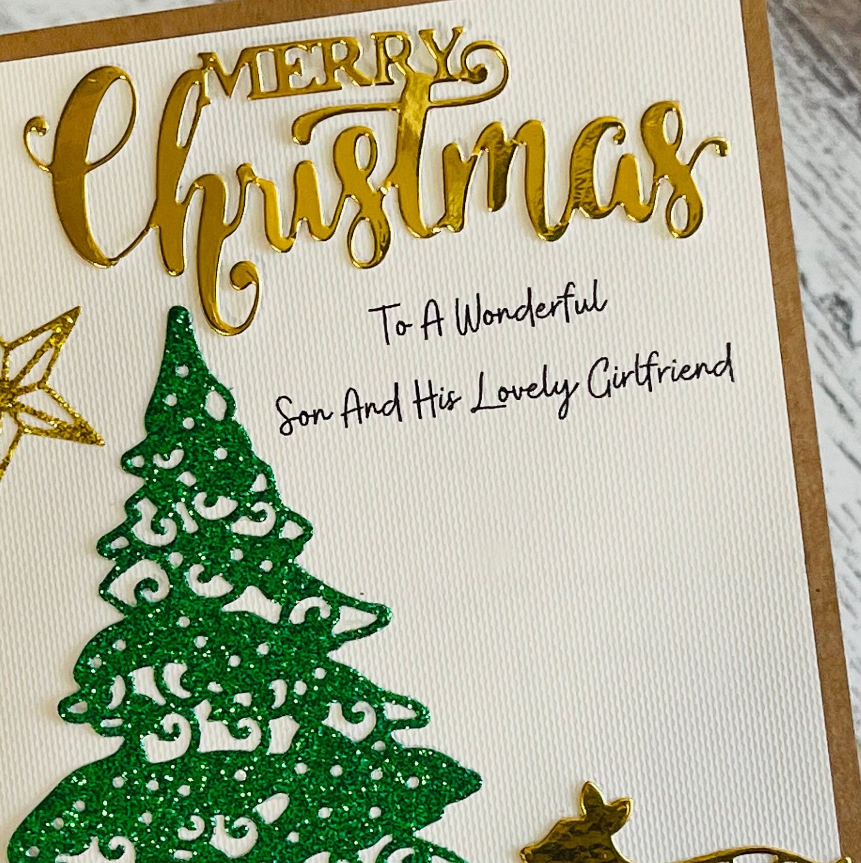 Tarjeta De Navidad Para Hijo E Nuera - Hijo Especial E Nuera - Pareja