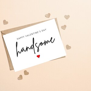 Joyeuse Saint-Valentin beau, carte de Saint-Valentin de petit ami, carte de Saint-Valentin de mari, carte de Saint-Valentin de fiancé pour lui