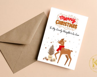 Weihnachtskarte Für Schwiegersohn & Schwiegertochter – Mit Lieben Worten & Silberfolie