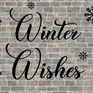 Winter Christmas Stencil,  Christmas Stencils, Holiday Stencil, Holiday Craft Stencil, Reusable Christmas Stencil, Custom Winter Stencil