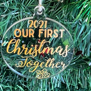 Our 1st Christmas Ornament, Our First Christmas Together Ornament, First Home Together, First Year Married, Our first Christmas Married