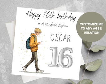 Biglietto Auguri 15 Anni Ragazzo - Foto 11