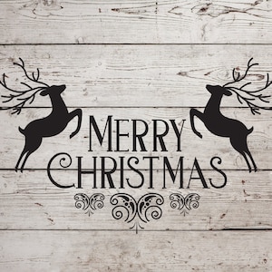 Merry Christmas Stencils, Christmas Stencils , Holiday Stencil, Holiday Craft Stencil, Reusable Christmas Stencil, Merry Christmas Stencil