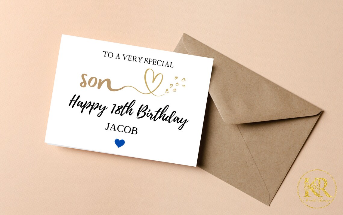 Personalised Son Birthday Card Quote Coming of Age 21st 18th 16th 30th ...