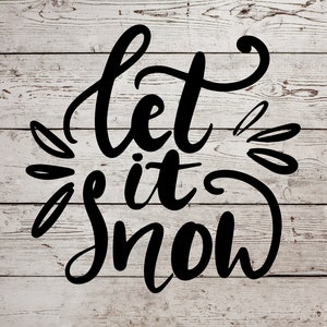 Let It Snow Christmas Reusable Stencil,  Christmas Stencils, Holiday Stencil, Holiday Craft Stencil, Reusable Christmas Stencil, Let It Snow