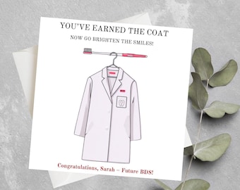 Dental Graduation Card, Dentist Graduation Card, Dental Student Card, Dental School Graduation Card, Congratulations Dentist Card