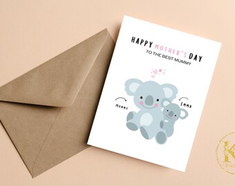 Best Mummy Mothers Day Card, Personalised Mothers Day Card , Happy Mothers Day Card For Best Mummy, Personalised Mothers Day Card For Mummy