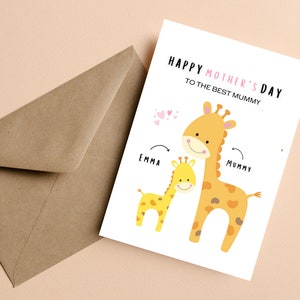 Tarjeta del día de la madre de la mejor mamá, tarjeta del día de la madre personalizada, tarjeta del día de la madre feliz para la mejor mamá, tarjeta del día de la madre personalizada para la mamá