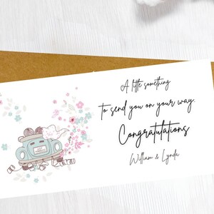 Tarjeta de dinero de regalo de boda, billetera de dinero de felicitaciones, regalo de boda, tarjeta de regalo de dinero de boda, tarjeta de dinero recién casada, regalo de boda