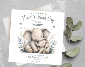 First Father’s Day Card, 1st Fathers Day Card from Baby, New Dad Card, Personalized Daddy Fathers Day Gift, 1st Fathers Day Card for Daddy