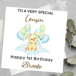 Cartão de aniversário personalizado para primo, irmão, irmã, cartão de aniversário do primo, cartão de feliz aniversário personalizado, presente de aniversário do primo