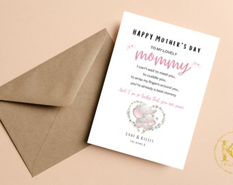 To A Special Mummy To Be, Mommy To Be Card, Mothers Day Card From Bump, Expecting Mothers Day Card, New Mummy To Be Card, 1st Mothers day