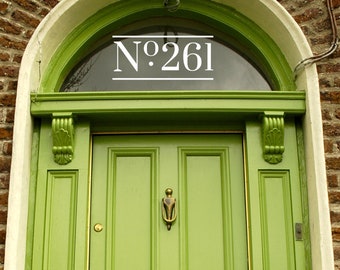 Personalized House Number Decal, House Number Stickers, Address Stickers, Front Door Number Decals, Custom House Street Number Stickers