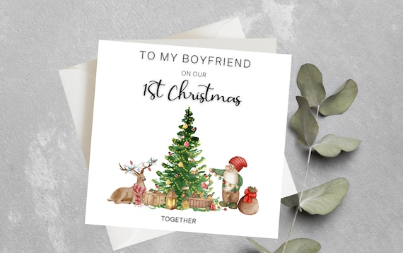 UK Greetings Tarjeta De Navidad Para Pareja/ella, Diseño Romántico