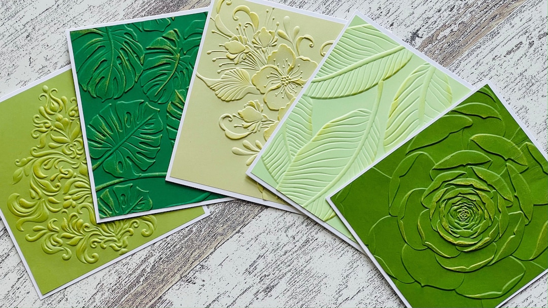 Embossed Notes Embossed Note Card Blank 3D, Embossed Notecard All Occasions, Embossed ...