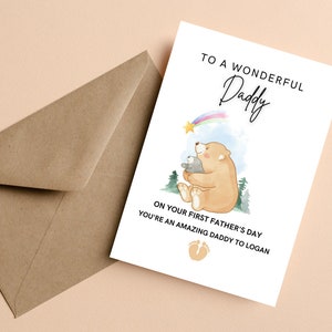 Buona prima festa del papà come mio papà, biglietto per la prima festa del papà per il futuro papà, biglietto per la prima festa del papà da figlia, figlio, buona prima festa del papà