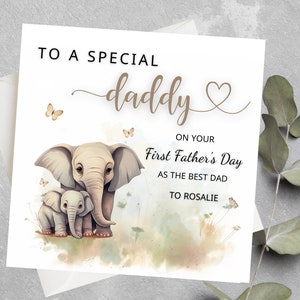 Biglietto personalizzato per la prima festa del papà, papà, prima festa del papà, nonno, papà, primo regalo per la festa del papà, per un papà speciale, papà, prima festa del papà